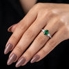 Verdant Luxe Emerald Diamond Ring