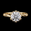 Celestia Crown Solitaire Ring