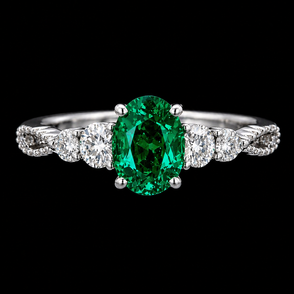 Emerald Royale Diamond Ring