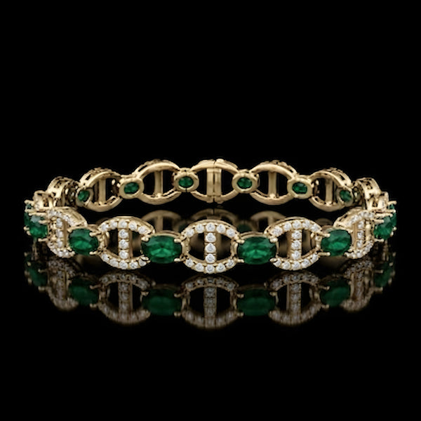 Emerald Loop Bracelet