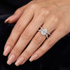 Eterna Twist Pear-Cut Moissanite Ring