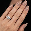 Radiant Elegance Moissanite Diamond Ring in Dual-Tone Finish