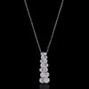 Elegant Seven-Stone Diamond Drop Pendant