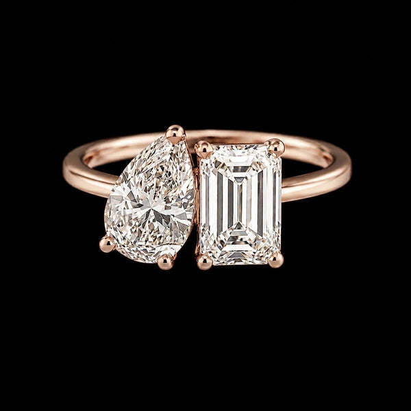 Celeste Twin Stone Ring