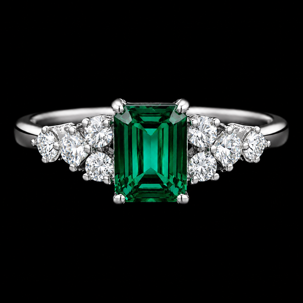 Elara Emerald Ring