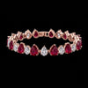 Ruby Drop Bracelet