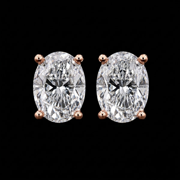 Oval Solitaire Stud