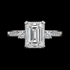 Eterna Radiance Emerald-Cut Diamond Ring
