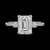 Eterna Radiance Emerald-Cut Diamond Ring