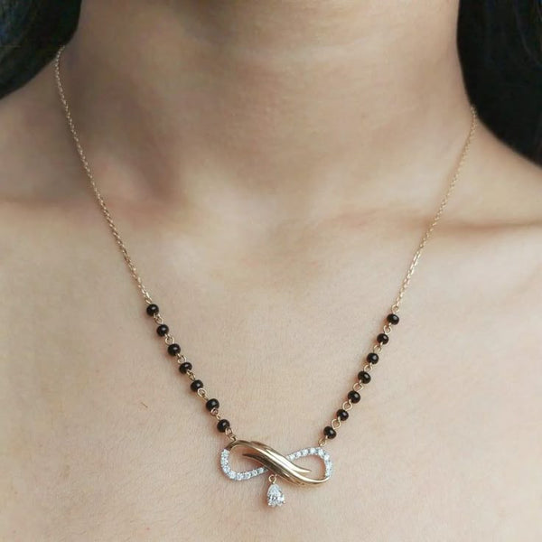 an Infinity Drop Mangalsutra