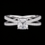 Radiant Elegance Moissanite Diamond Ring