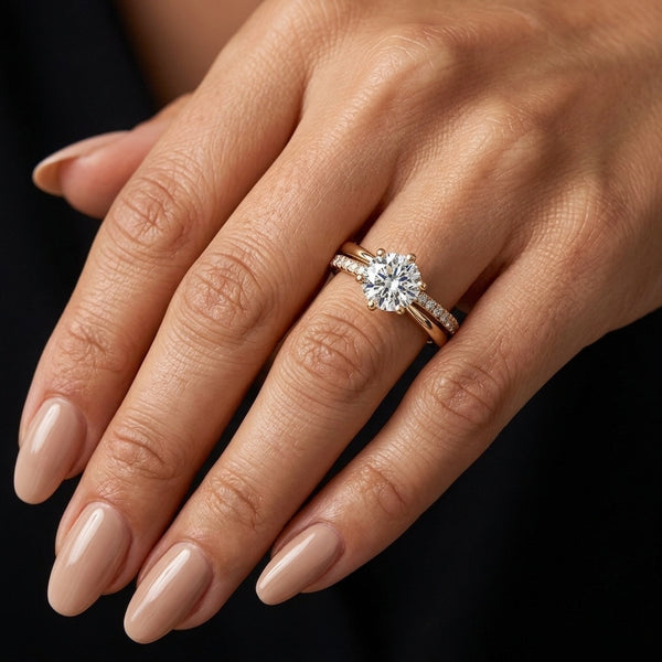 Lumina Moissanite Bypass Ring