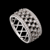 Aurelia Moissanite Lattice Band