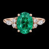 Velour Emerald Spark Ring