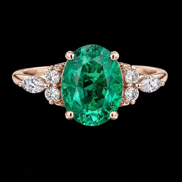 Velour Emerald Spark Ring