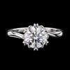 Celestia Crown Solitaire Ring