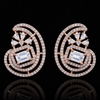 Floral Spiral Halo Earrings