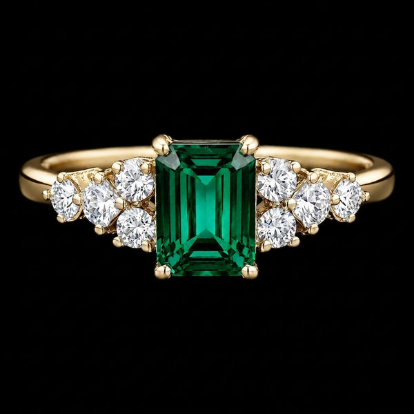 Elara Emerald Ring