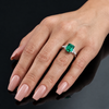 Emerald Radiance Moissanite ring