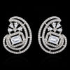 Floral Spiral Halo Earrings