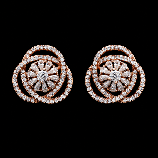 Twilight Rosette Studs