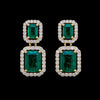 Emerald Double Halo Drops
