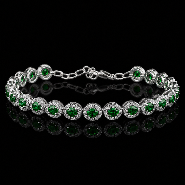 Emerald Charm Bracelet