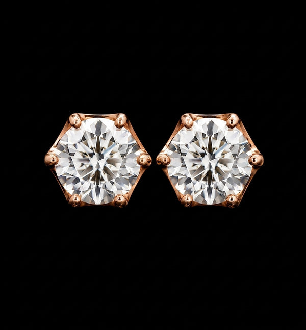 Aurora Hex Studs