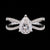 Eterna Twist Pear-Cut Moissanite Ring