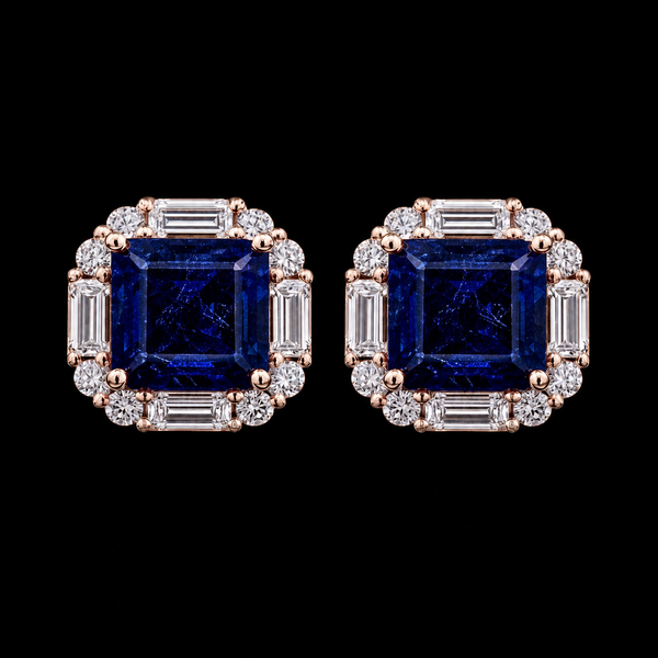 Blue Statement Stud