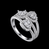Elegant Triple Halo