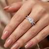 Radiant Elegance Moissanite Diamond Ring