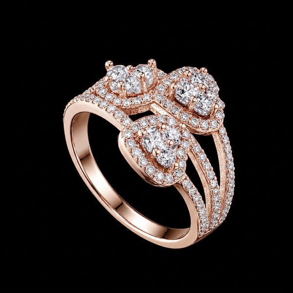 Elegant Triple Halo