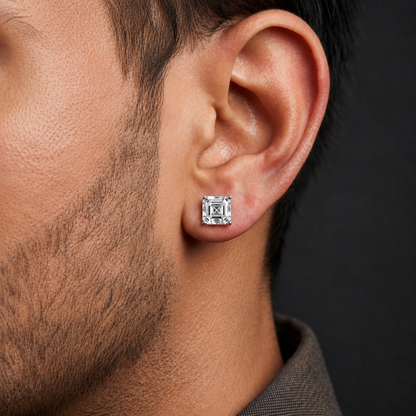 Asscher Classic Studs