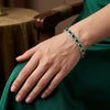 Emerald Halo Bracelet