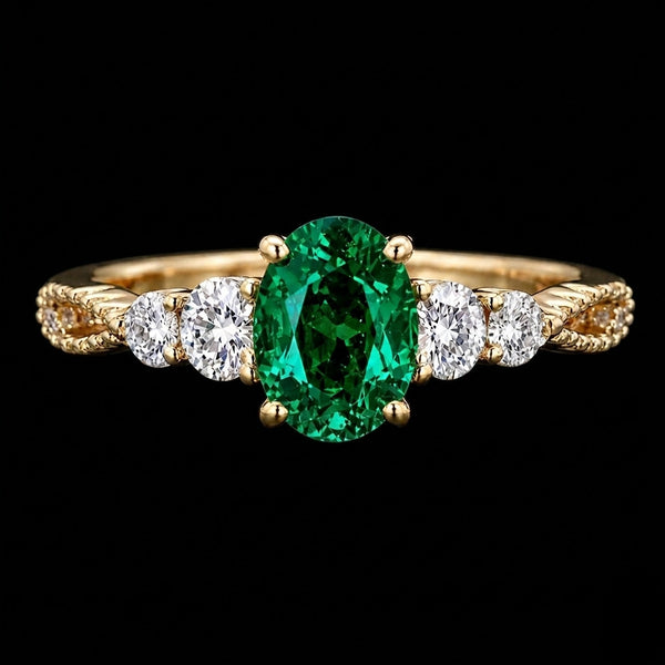 Emerald Royale Diamond Ring