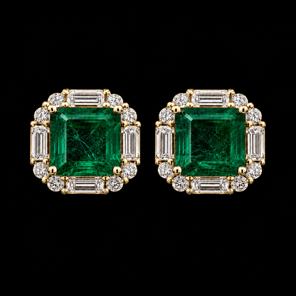 Emerald Statement Stud