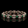 Emerald Loop Bracelet