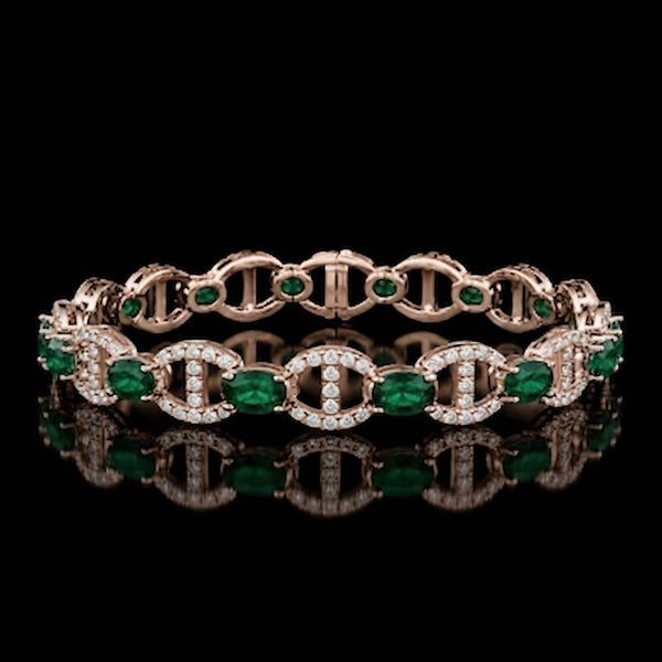 Emerald Loop Bracelet