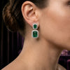 Emerald Double Halo Drops