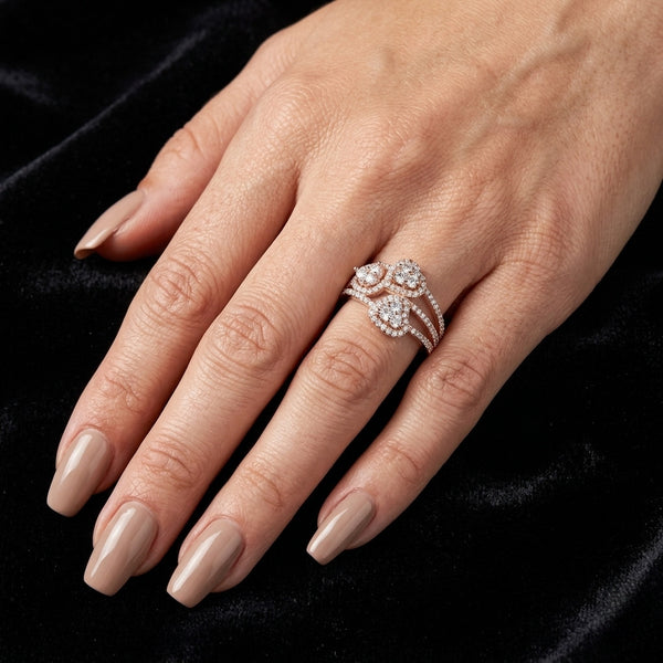 Elegant Triple Halo