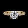 Radiant Brilliance: Moissanite Solitaire in Sterling Silver