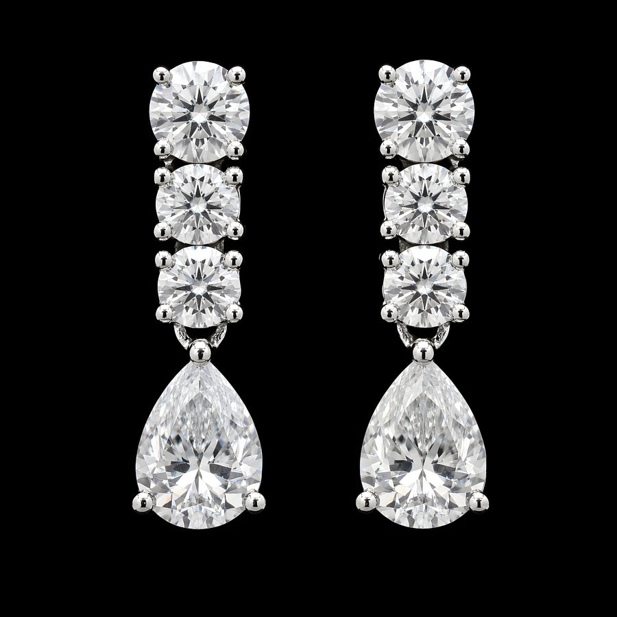 Pear Drop Line Earrings