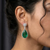 Royal Emerald Dangle Earrings