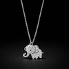 Diamond Elephant Pendant – Symbol of Luck & Elegance