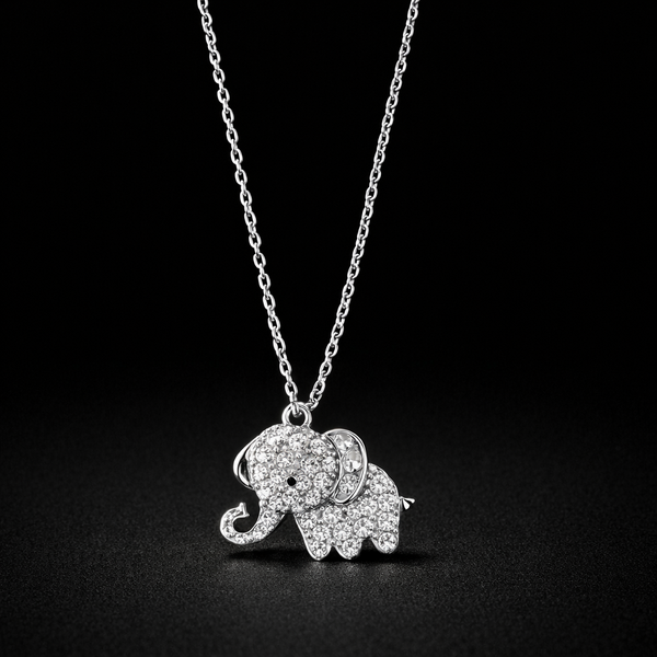 Diamond Elephant Pendant – Symbol of Luck & Elegance