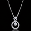 Infinity Diamond Pendant Necklace in Sterling Silver – Timeless & Brilliance