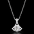 Radiant Solitaire Silver Pendant Necklace – Timeless Brilliance in Sterling Silver