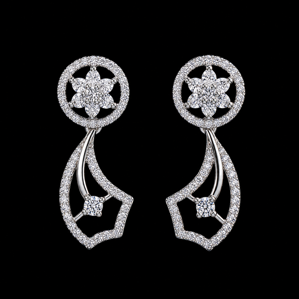 Floral Swirl Earrings