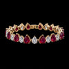 Ruby Drop Bracelet